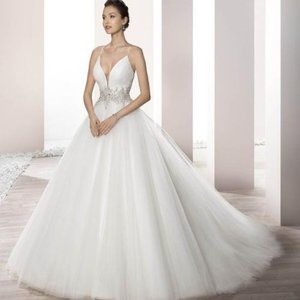 wedding gown by Demetrios
